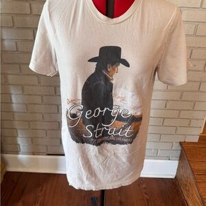George Strait Bella Canvas Beige Graphic T-Shirt